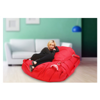 BEANBAG Sedací pytel 189x140 comfort s popruhy scarlet rose