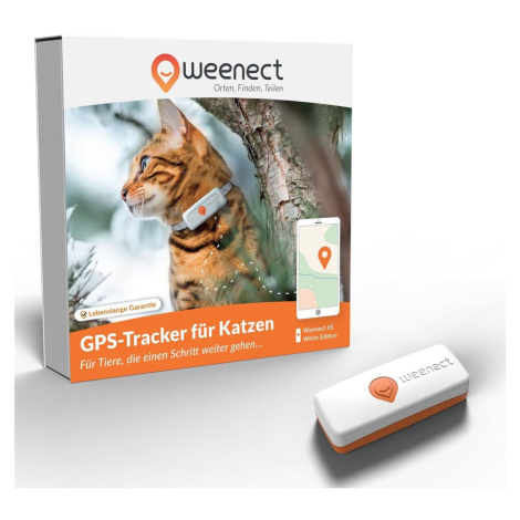 Weenect XS GPS tracker pro kočky, bílý Weiß