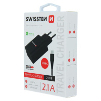 SÍŤ.2xUSB 21A + KAB.USB/TYPE C SWISSTEN