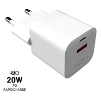 FIXED PD Rapid Charge Mini s USB-C a USB výstupem podpora PD a QC 3.0 20W bílý