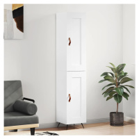 vidaXL Skříň highboard bílá s vysokým leskem 34,5x34x180 cm kompozit