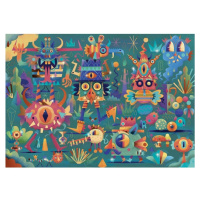 Djeco Puzzle metalické Monster party