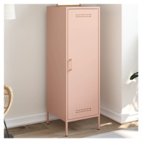 vidaXL Skříň highboard růžová 36 x 39 x 113 cm ocel