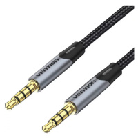 Kabel Vention TRRS 3.5mm Male to Male Aux Cable 1.5m BAQHG Gray