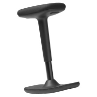 TrendOffice Stolička TO-SWIFT pro sezení a stání, přestavování výšky 500 - 750 mm, černá