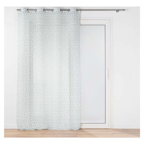 Bílo-zelená voálová záclona 140x240 cm Maddy – douceur d'intérieur