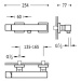 Tres CUADRO-TRES 107167 Jednopáková sprchová baterie - lesklý chrom