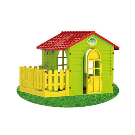 Dětský zahradní domek s plotem střední Mochtoys