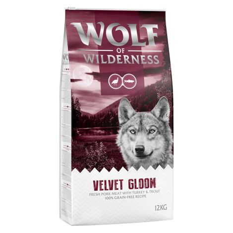 Wolf of Wilderness "Velvet Gloom" krocan & pstruh - bez obilovin - 2 x 12 kg