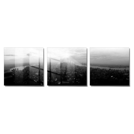 Obrazy v sadě 3 ks 40x40 cm City – Wallity