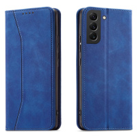 Magnet Fancy Case pro Samsung Galaxy S22+ (S22 Plus) card wallet case card stand blue