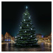 DecoLED LED světelná sada na stromy vysoké 21-23m, ledová bílá s dekory DZ113S4