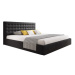 Čalouněná postel VERO rozměr 180x200 cm - Eko-kůže Černá