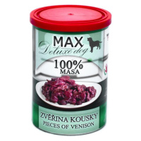 Max Deluxe Dog konzerva Zvěřina kousky 400g