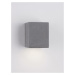 NOVA LUCE venkovní nástěnné svítidlo EMILE šedý beton skleněný difuzor LED 5W 3000K 120-230V IP6