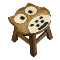 Dřevěná dětská stolička - SOVA TVAROVANÁ