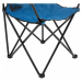 Garthen D70578 Skládací kempingová židle s držákem nápojů - modrá