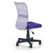 Dětská otočná židle Halmar DINGO fialová