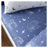 Napínací flanelové dětské prostěradlo 70x140 cm Starlight Animals – Bianca