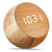 Budík "Tumbler Click Clock", bambus - Gingko