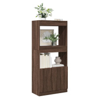 vidaXL Skříň highboard hnědý dub 63 x 33 x 140 cm kompozitní dřevo