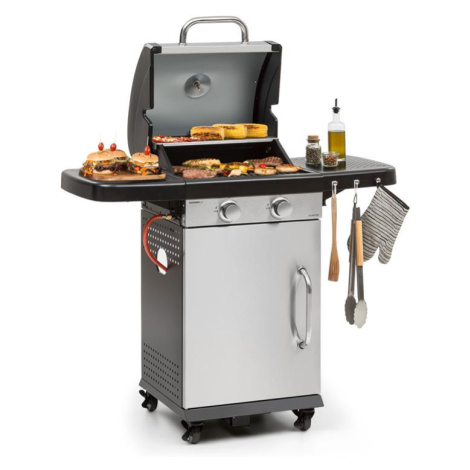 Klarstein Gazooka 2.0T, plynový BBQ gril, 2 x 3 kW hořák, ušlechtilá ocel