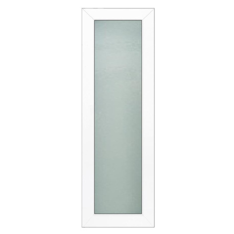 Světlík ke vchodovým dveřím bílý 40x198 ornamentní sklo BAUMAX