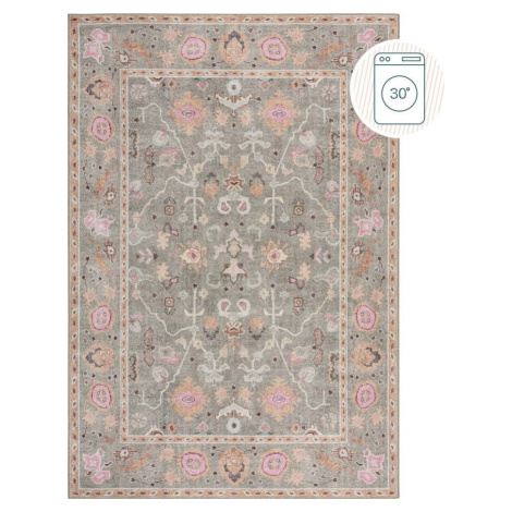 Světle zelený pratelný koberec 190x290 cm Una Floral – Flair Rugs