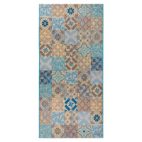Hanse Home Collection koberce Běhoun Cappuccino 105880 Mosaik Blue Multicolored Rozměry koberců: