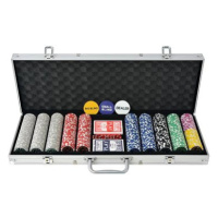 Shumee Poker set 500 laserových žetonů hliník