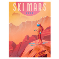 Ilustrace Ski Mars, Mark Harrison, 30 × 40 cm