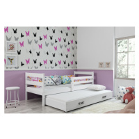 Dětská postel s výsuvnou postelí ERYK 200x90 cm Bílá Bílá