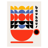 Ilustrace Bauhaus Coffee 70s Decor, Retrodrome, 30 × 40 cm