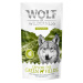 Wolf of Wilderness "Explore" snacky, 2 x 100 g - 15 % sleva - “Explore the Green Fields" s kuřec