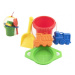 Set na písek - kbelík, sítko, lopatka a 2 bábovky