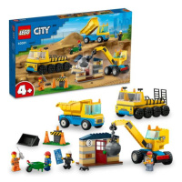 LEGO® City 60391 Stavební dodávka a demoliční jeřáb