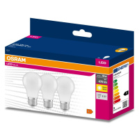 3PAK LED žárovka LED E27 A60 4,9W = 40W 470lm 3000K Teplá 200° OSRAM VALUE