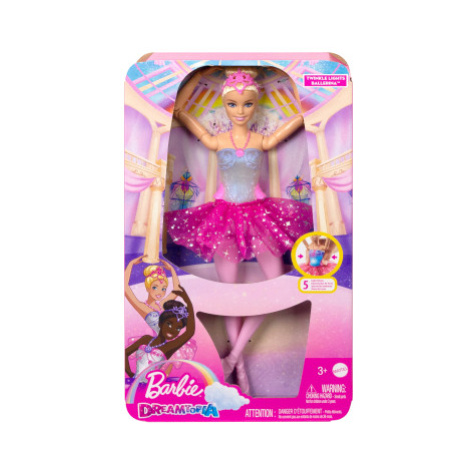 Barbie svítící magická baletka s růžovou sukní Mattel