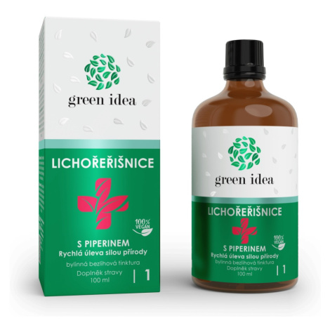 Green idea Lichořeřišnice+ s piperinem bylinná bezlihová tinktura 100 ml