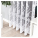Dekorační vzorovaná záclona na žabky KANTANA LONG bílá 200x250 cm (cena za 1 kus dlouhé záclony)