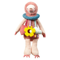 BabyOno BabyOno Závěsná hračka - Sloth Lenny, pudrová