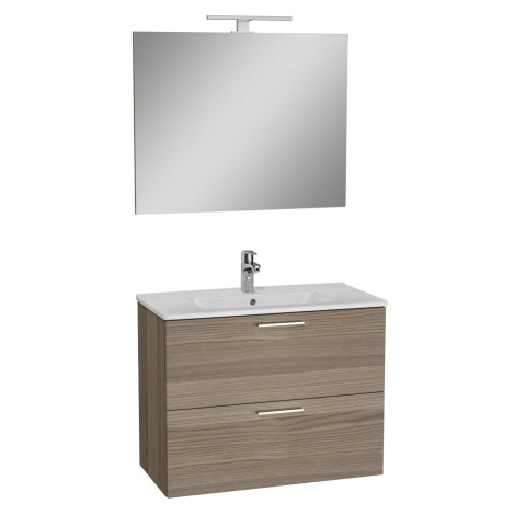 Koupelnová sestava s umyvadlem zrcadlem a osvětlením Vitra Mia 79x61x39,5 cm cordoba MIASET80C