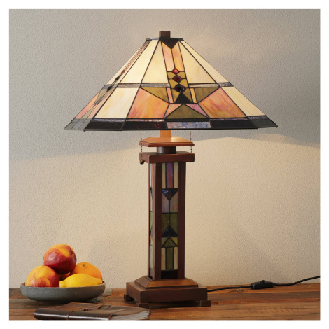 Clayre&Eef Stolní lampa Leondra v Tiffany stylu Clayre & Eef