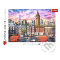 Trefl Puzzle 4000 - Prechádzka po Londýne - puzzle z kategorie Města a stavby