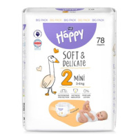 BELLA HAPPY Baby Plenky jednorázové Mini 3-6 kg Big Pack 78 ks