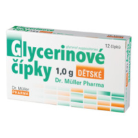 DR.MULLER Glycerinové čípky 1.0g dětské 12 ks