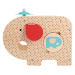 Petit Collage Dřevěný hudební slon 5v1