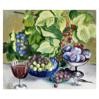 Ilustrace Painting oil on paperboard Still life, tenra, 40 × 34 cm