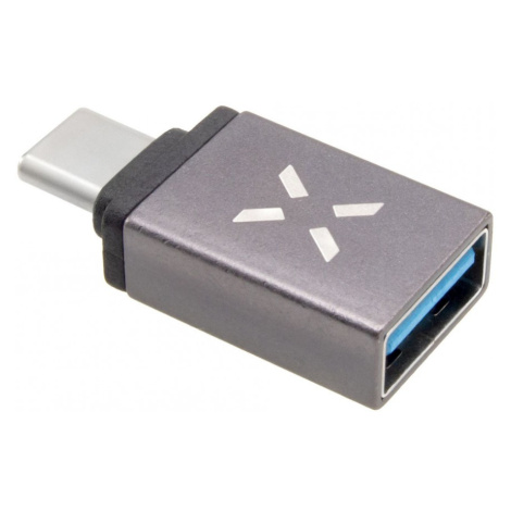 Redukce z hliníku FIXED Link USB-A na USB-C, šedá
