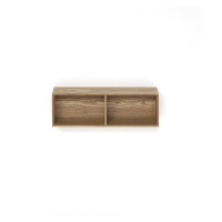 Dřevěná polička s 2 úložnými prostory Tomasucci Billa, 60 x 15 x 20 cm